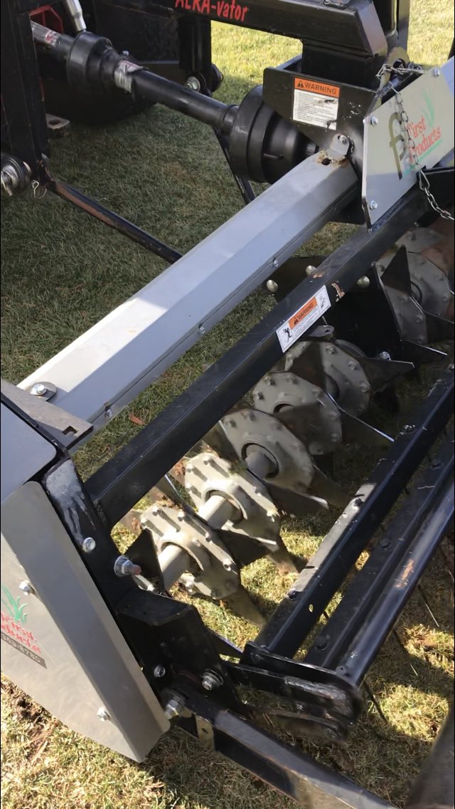 BigHdmc's tweet photo. Hard Compacted Areaβs. First Products Area Vator. 6β knifes slice right through. Driven bye Toro Outcross. #firstproducts #aeravator. @1stproducts @ToroGrounds https://t.co/QHATX9k697
