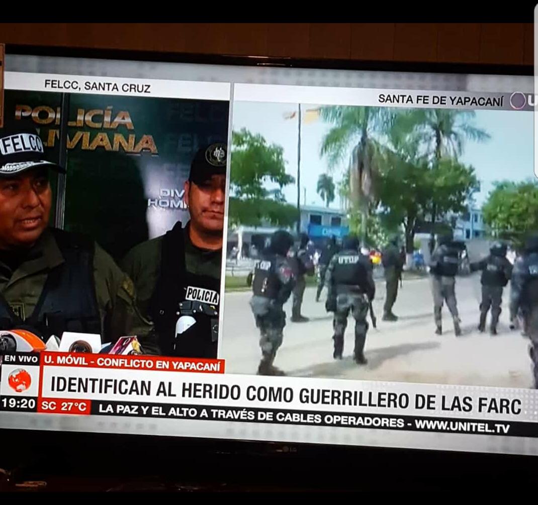 Carolin96976921's tweet photo. Guerrilleros de las Farc en Bolivia. Denunció a todo el mundo que estamos siendo invadidos para perpetrar en el poder a #EvoDictador #PazParaBolivia #NoHayGolpeEnBolivia https://t.co/JrM50voPYm