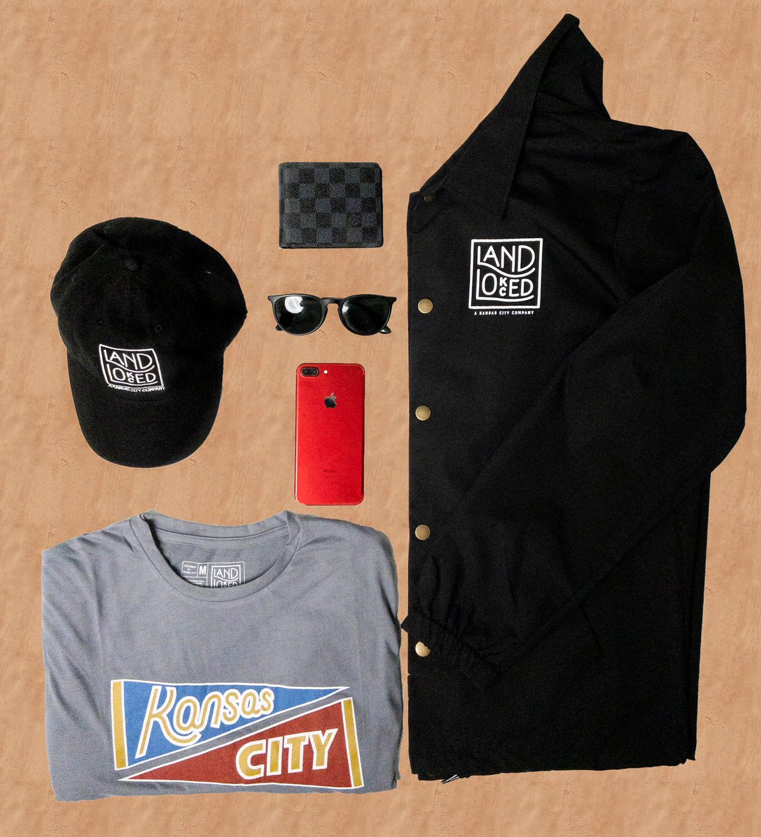 NaughtyAughty's tweet photo. Use code “KANSASCITY” for $10 off the Ultra-Soft Kansas City Tee while it’s back in stock 💫 
@LandlockedKC https://t.co/PtR5mJSur3