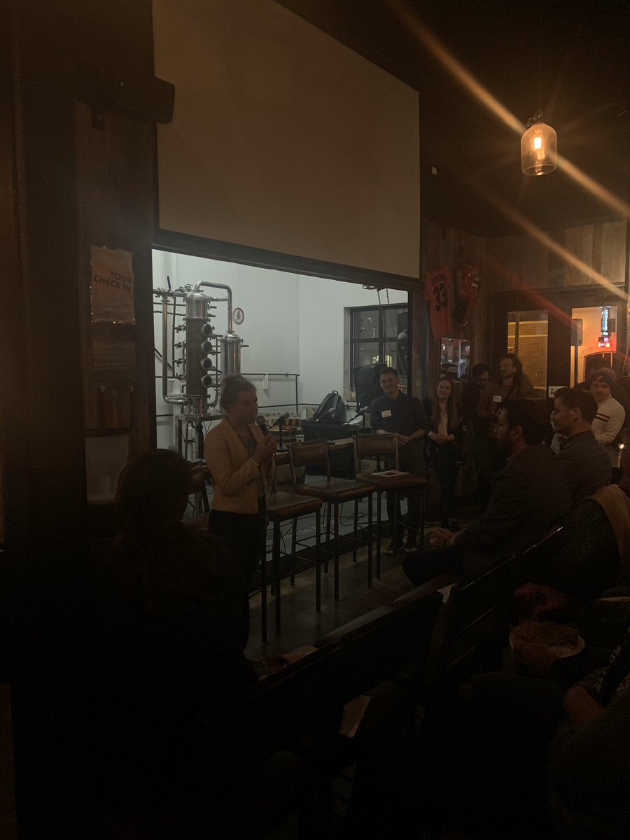 bridgethecitywi's tweet photo. Hilary Braseth of @Voatz speaking on security and accessibility of voting through a digital platform. @Voatz has ran many pilot programs including a first ever in US history with the State of West Virginia #PoliticalOpenMic https://t.co/0DF5JIvyVK