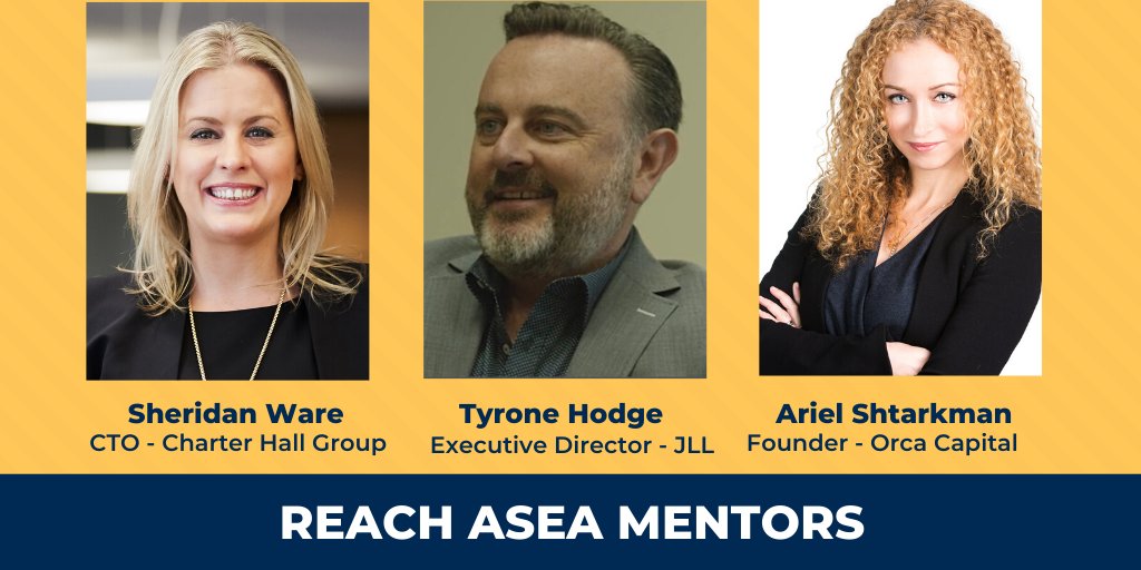 wearereachanz's tweet photo. .@REACH_Au is a program built to support #ASEA leading #proptech #scaleups. 

REACH knows the value world-leading mentors play in the development of our companies and thanks Tyrone Hodge, Ariel Shtarkman and @sheridanware for joining our team as cohort mentors! https://t.co/lRRhhtmyKk