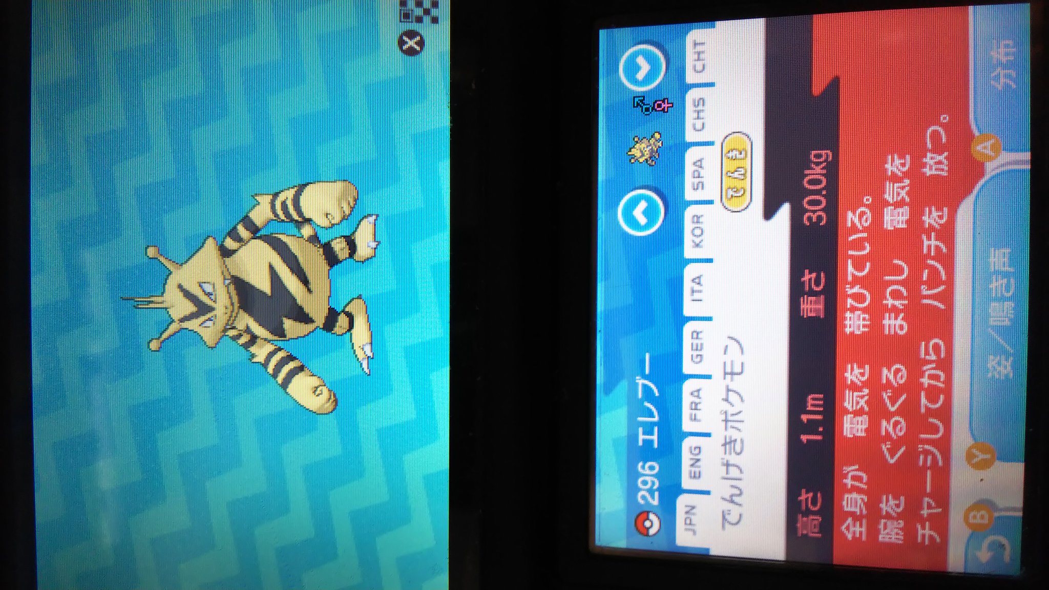 Nedo23 Twitter પર ポケモン ポケモン図鑑 エレキッド エレブー エレキブル T Co 7elz6dsspw Twitter