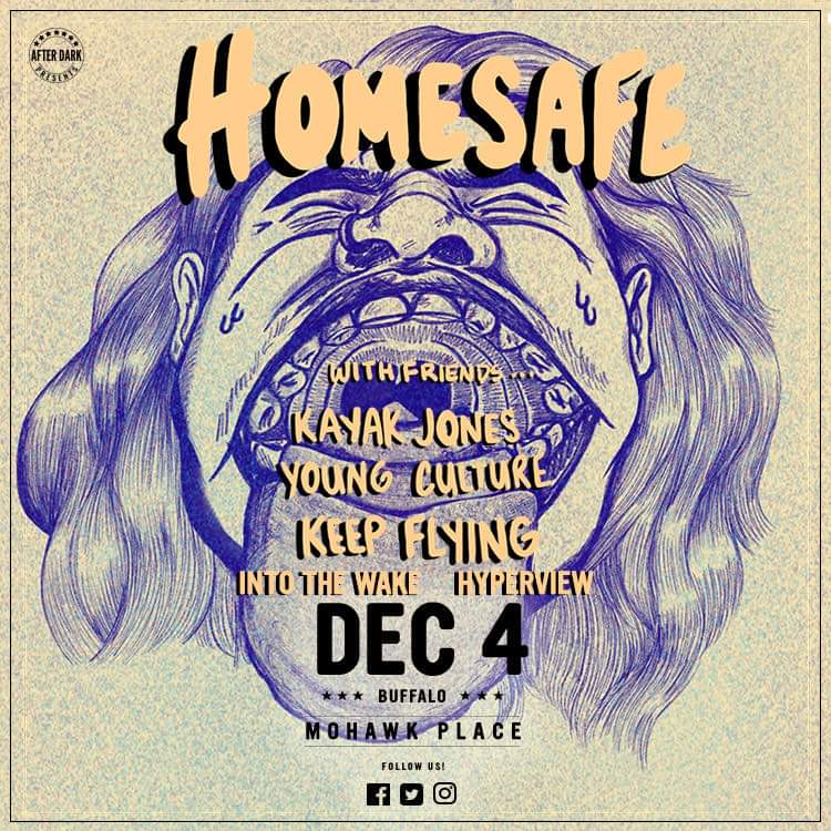 hyperviewband's tweet image. We're beyond excited to announce we'll be playing with @homesafeIL at Mohawk Dec 4th! We also get to share the stage with other amazing bands such as @KayakJonesIA @YoungCultureNY @intothewakeband and our personal homies @KeepFlyingBand $12 presale doors at 6pm!!
