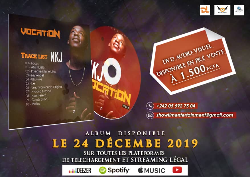 ItsShowtim's tweet photo. #HelloWorld
L'album "VOCATION" de votre artiste @OfficielNkj 🇨🇬🇷🇼 sera disponible ce 24 Décembre 2019 via toutes les plateformes digitales et en physique (audio/DVD) à un prix de famille 1.500 FCFA 💵
#AlbumRelease #Vocation #AfroPop #afrobeat #AmourHouse #ShowtimEntertainment https://t.co/Umob8V8Gq8