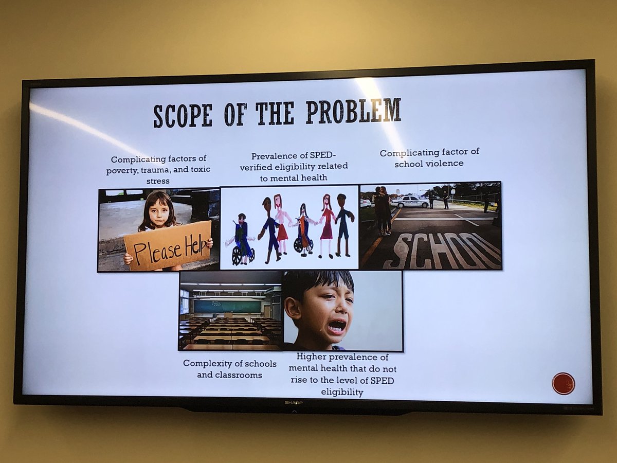 PDK_UNO's tweet photo. Our job as teachers is not to be clinicians, but to be aware of the scope of the problem including risk factors. Preparing Education Professionals to Understand Mental Health in the Schools #lead2learn @UnoEdl #PDKTIES2019 https://t.co/MUUKncxF8V