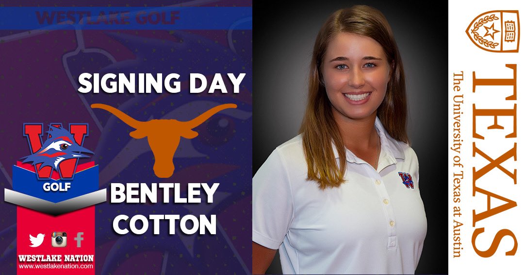 Bentley Cotton is staying close to home as she will play golf for the University of Texas. #ThisIsTexas #HookEm #GoChaps