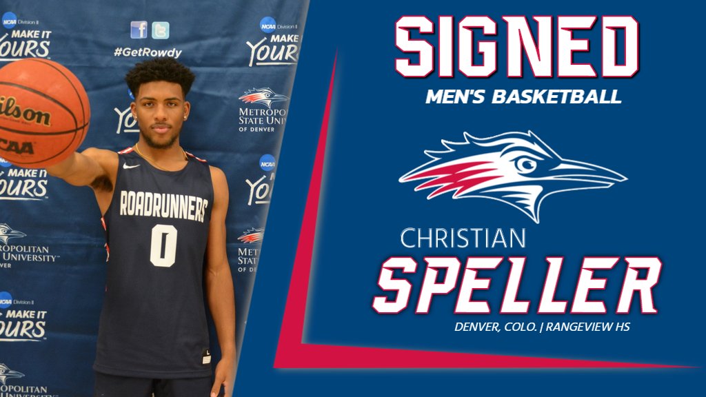 🔴 SIGNED 🔵

We've inked Christian Speller (@C_preme30) to an NLI! 

Christian comes to @msudenver from down the road at Rangeview HS (@RaiderBoysHoops)! 🏀

Welcome to the Roadrunner family, Christian! 👏

#GetRowdy🔴🔵 | #NSD19