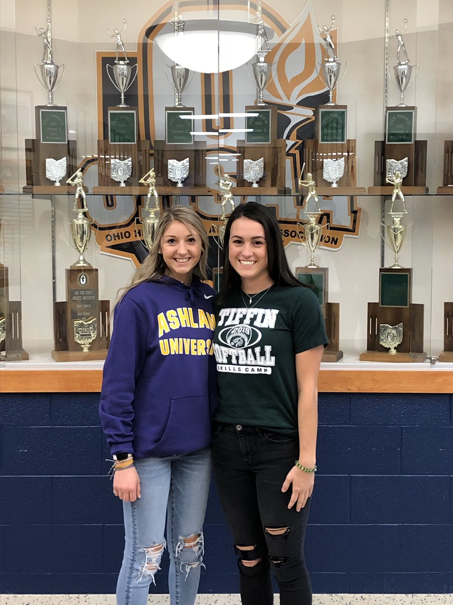 Tallmadge_sball's tweet photo. beyond proud of these two amazingly talented young ladies! happy signing day girls! ashland and tiffin are lucky to have you! 🥎 ❤️ https://t.co/YLRjIgp12j