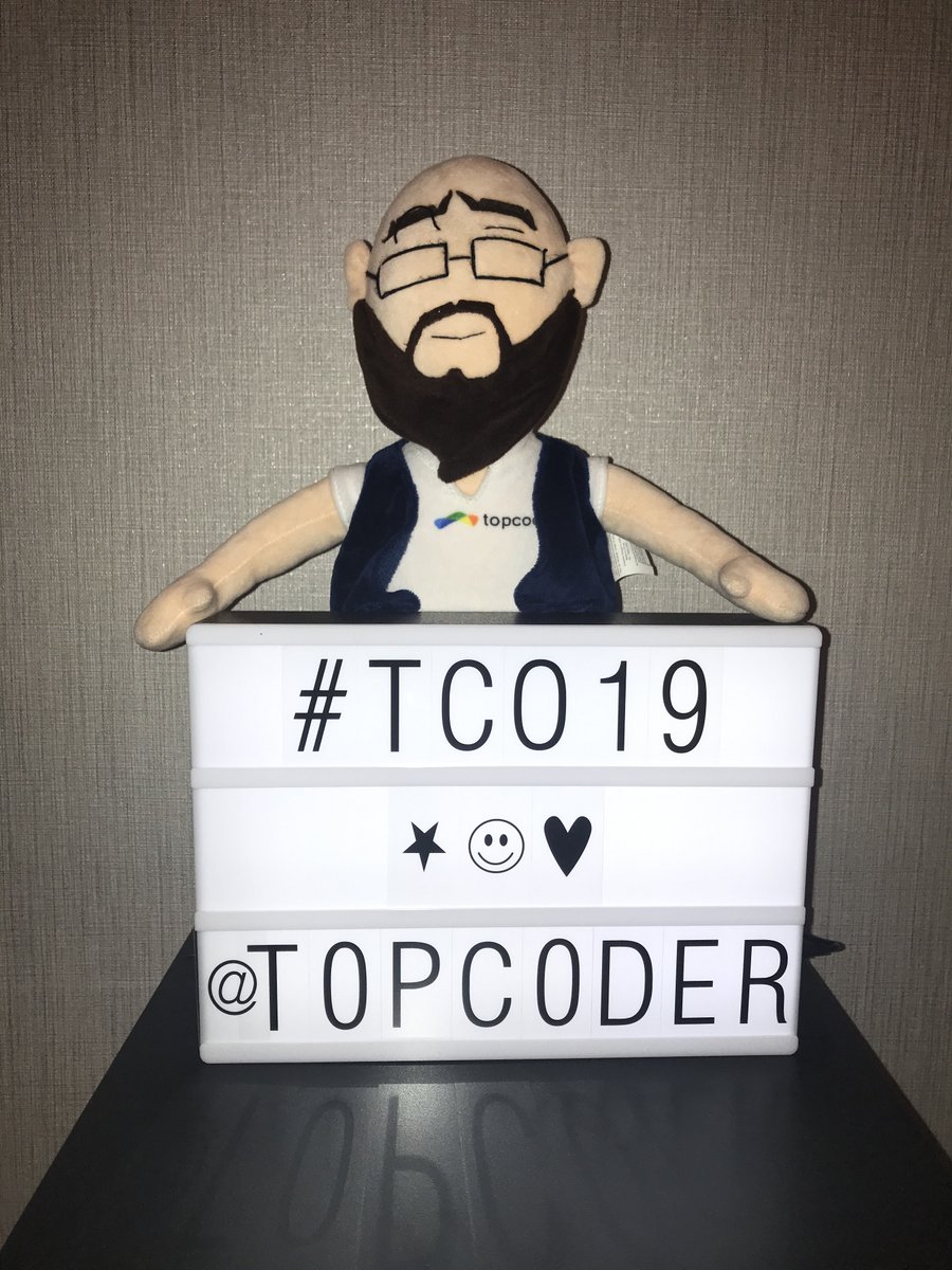 AdrocAdventures's tweet photo. Ready to kick off #tco19 @Topcoder https://t.co/4eZ4aZYVHE