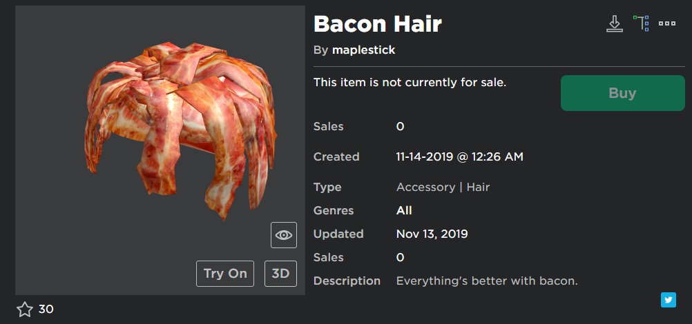 Myusernamesthis Use Code Bacon On Twitter Thank U Maplestick1 Https T Co Ne9sxpxr31 - roblox realistic bacon hair