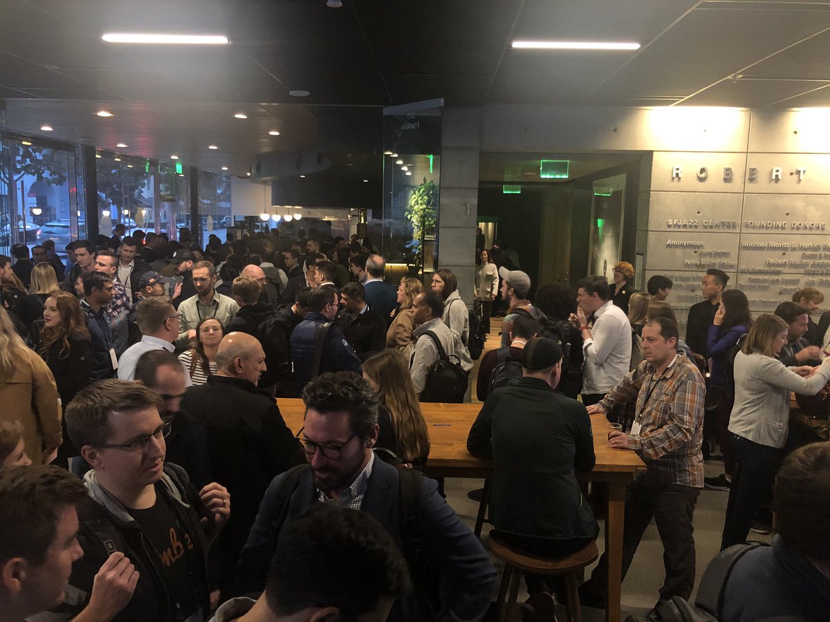 layereddelay's tweet photo. Food and drinks at #PLGSummit19 its been a great day. Now hopefully some good conversions. @SFJAZZ https://t.co/yx0OmpPGG7