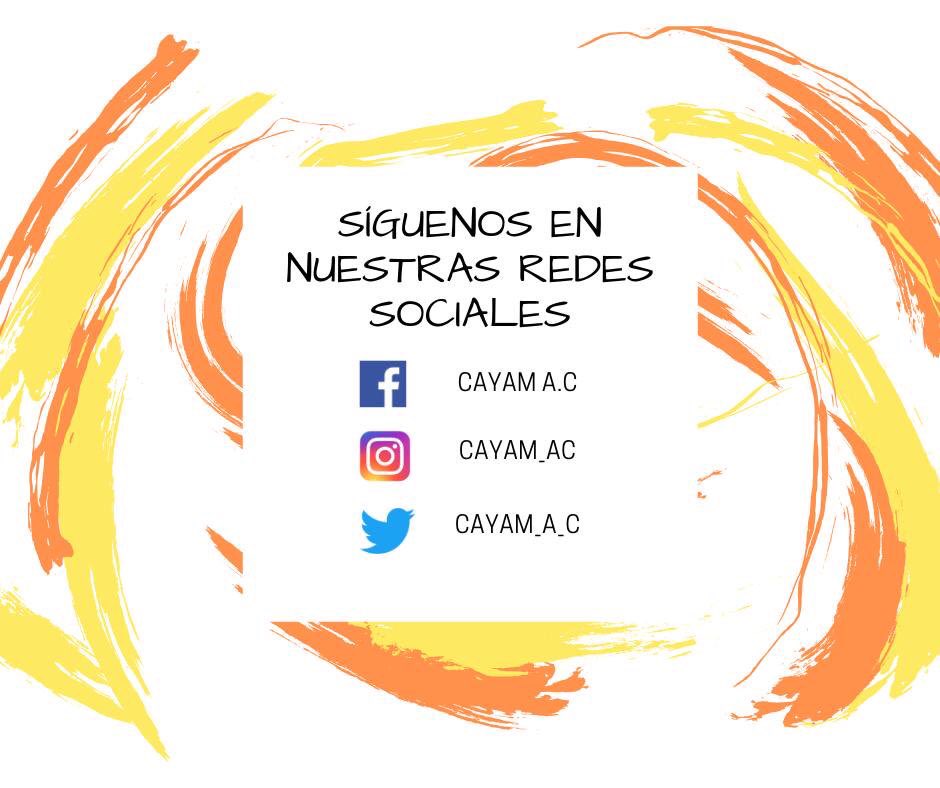 cayam_a_c's tweet photo. ¡Síguenos en Facebook e Instagram! https://t.co/aFgMWN2OP9
