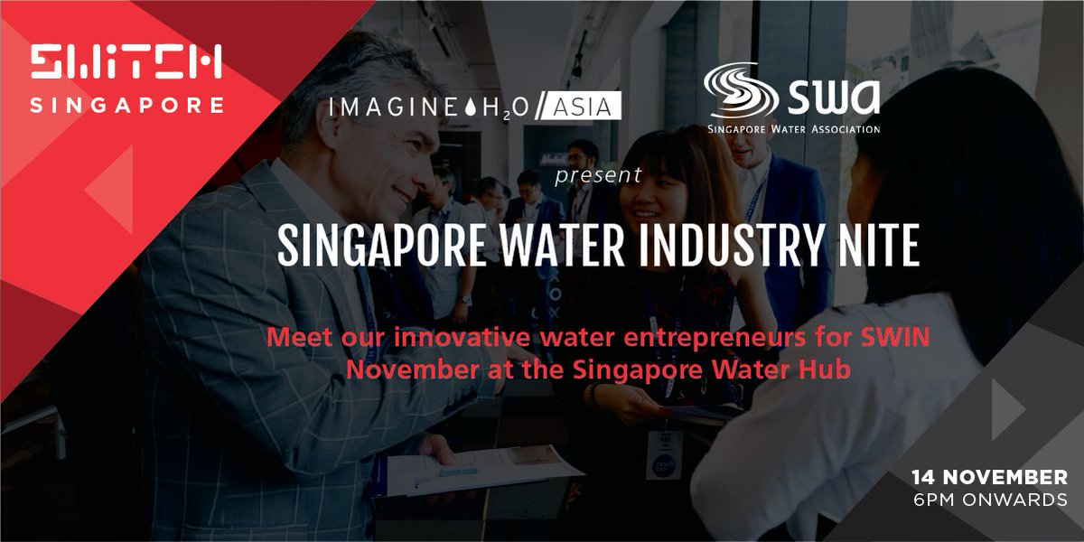 ImagineH2O's tweet photo. Meet our #water #innovators this evening from 6pm at the #singaporewaterhub - our startups are reimagining a #waterresilient future in #southeastasia #SFFxSWITCH #SWITCH19 https://t.co/v4SwzTWv3Y
