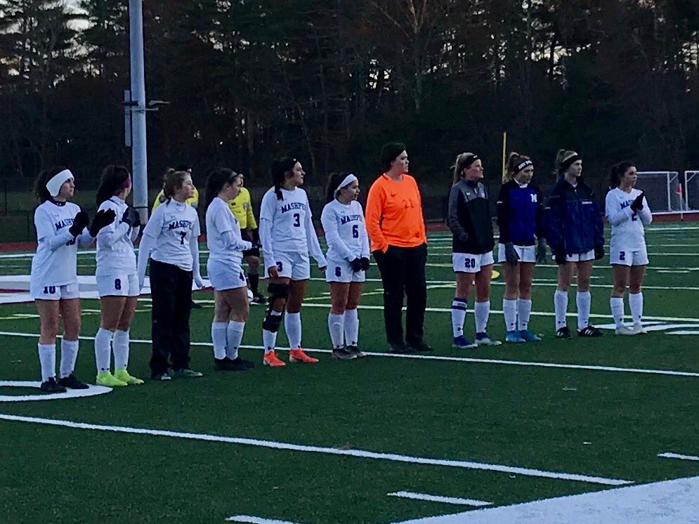 MHSGuidance1's tweet photo. Congratulations ⁦@Mashpee_GSoccer⁩ way to give your all as a team from August-November #SunshineToCold #BeautifulBlueNation💙 https://t.co/LXqo6QYvDB
