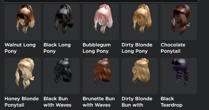 Erythia On Twitter Patiently Waiting For These Hairs To Be Approved Was The Best Decision I M So So Happy With These Pony Bun Styles Gonna Go Back To Focusing On Some - roblox ugc hair ids