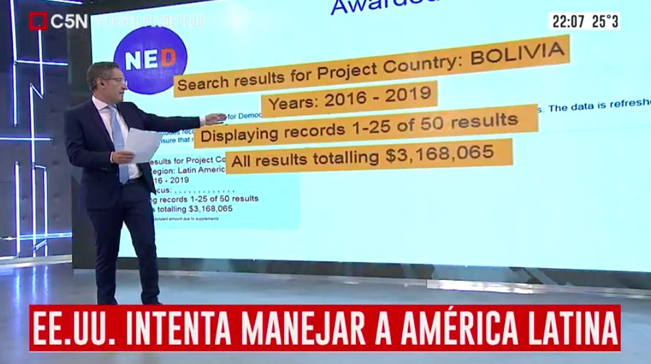 Adntv's tweet photo. AHORA | ADN Los espías norteamericanos financian opositores en América Latina ► #LosGolpesDeEEUU @C5N https://t.co/nb8RswEbq0