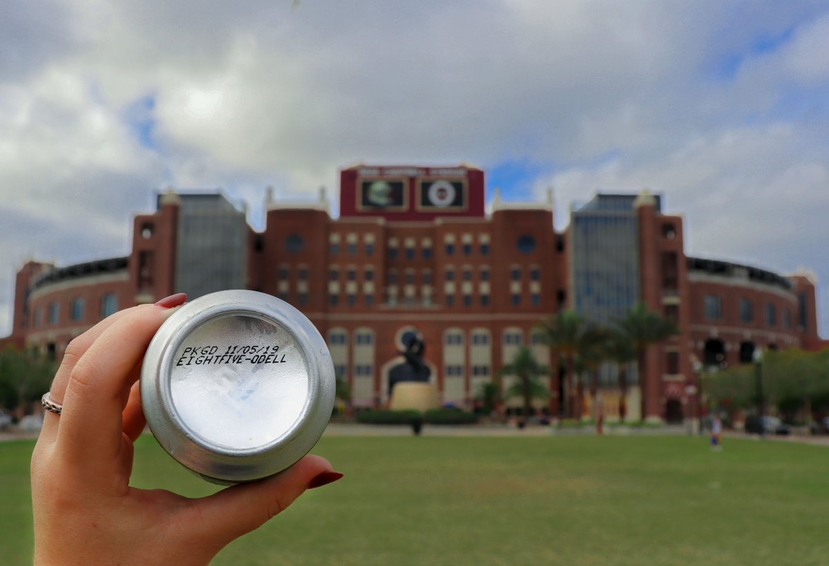 ProofBrewingCo's tweet photo. Eightfive-Odell 6pks are your perfect tailgate companion this weekend. Pick up a case in our tasting room while they last! 🍢

#EightfiveOdell #ProofBrewingCo #FSUFootball @FSUFootball #DrinkLocal #OdellHaggins #Doak #FSU #AllGasNoBrakes #GoNoles https://t.co/7CnE6Rj6Ob