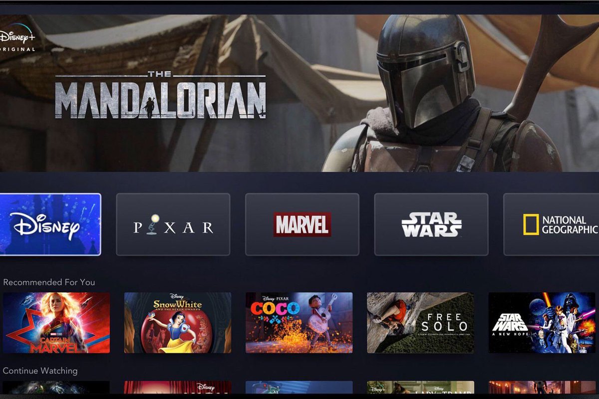 slimsamee_'s tweet photo. #SamGeek
Disney lanse nouvo platform streaming li an yè ki te 12 novann lan (US)
Apre tt siksè yo wè ke plarform yo gnyn yo t deside lanse pa yo tou
Landan np jwnn kelke marvel, tout program disney yo, pixar & saga star wars ln
Fim ki pi resan nn mcu yo pako ap dispo bien entendu https://t.co/tGr1ViKTCD