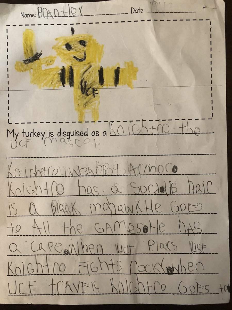 HeatherJwall's tweet photo. Go Knights! Charge On! #firstgradefan 🖤💛@UCF_Football @UCF_Knightro @UCF_Football https://t.co/UNOeKbBHe2