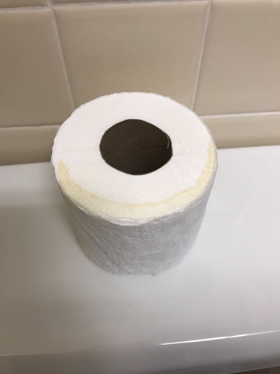 YouthMinProbs's tweet photo. This is the toilet paper in our youth area. It’s obviously been wet. Only the finest for the students, right? #youthminprobs https://t.co/i0kQ7uYlo6