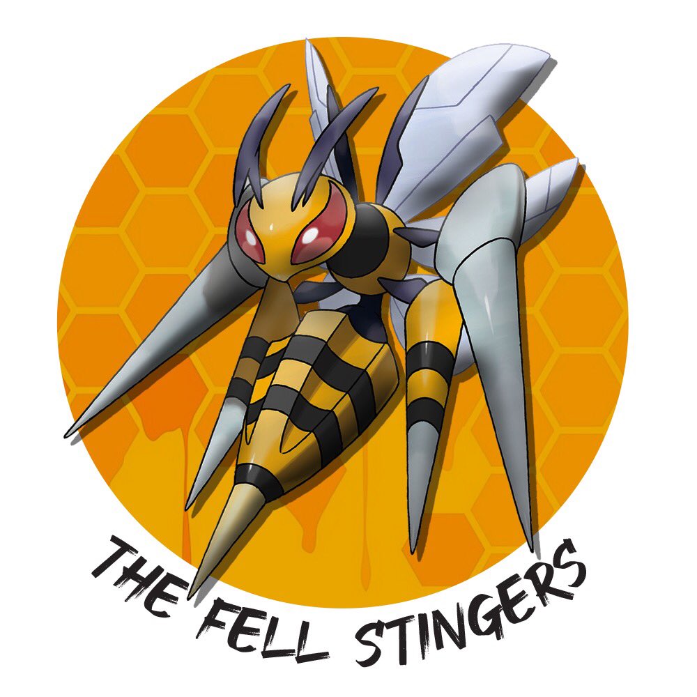 LaprasLogan's tweet photo. Ladies and gentlemen, I’m so excited to announce the newest #GoBattle team, The Fell Stingers! Consisting of:

✅@reezachi,
✅@0h0khaha,
✅@Shagnuss,
and yours truly.

We advise that our competition should invest in EpiPens.

🐝 🐝🐝🐝🐝🐝🐝🐝

@stadiumstats #Battlers #GOTeamUp https://t.co/5nxWTHYAKP