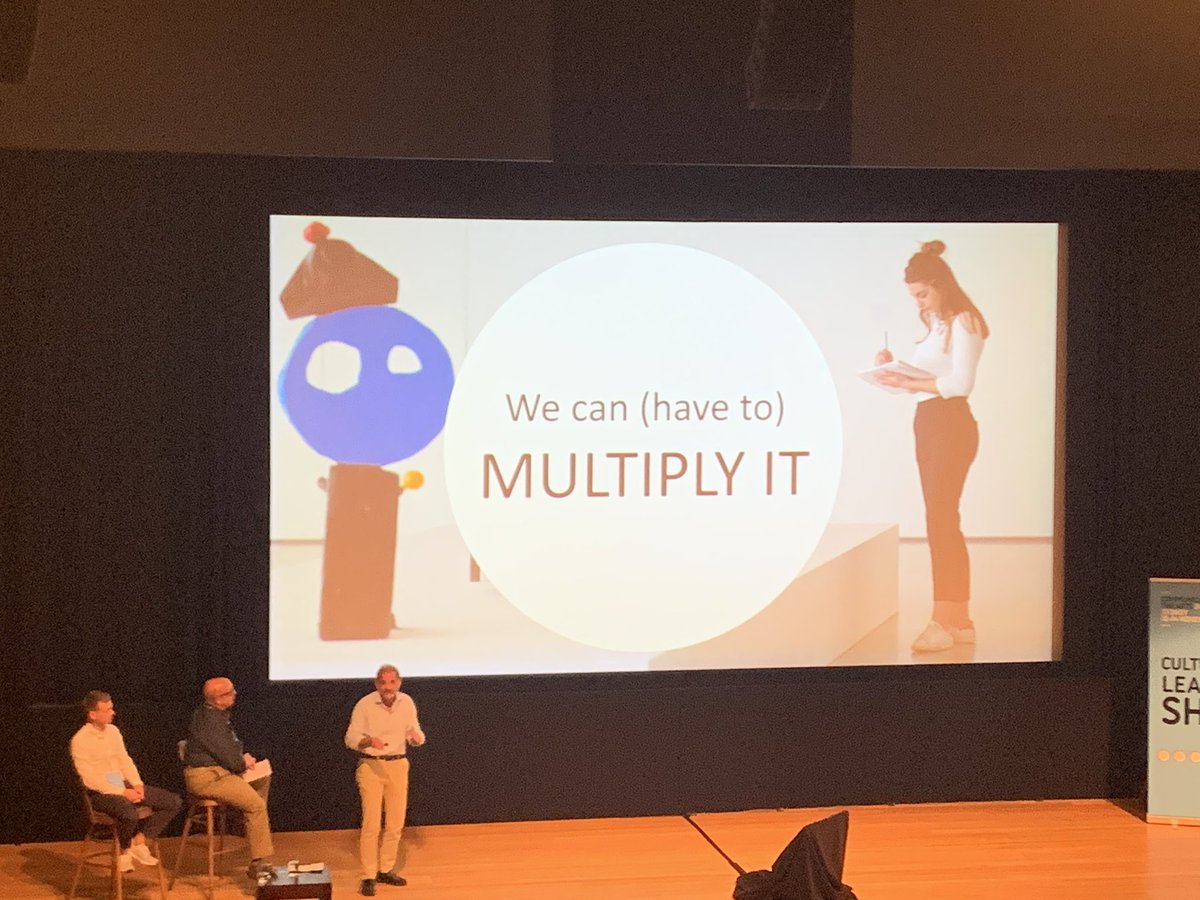 deannavarga's tweet photo. Art Makes People Better People. But using multipliers (such as art and science) to prove that art is a social need @fundacionbotin #ctasyd @agendaparis #culturalleadership #thearts https://t.co/8jFcUJHamO