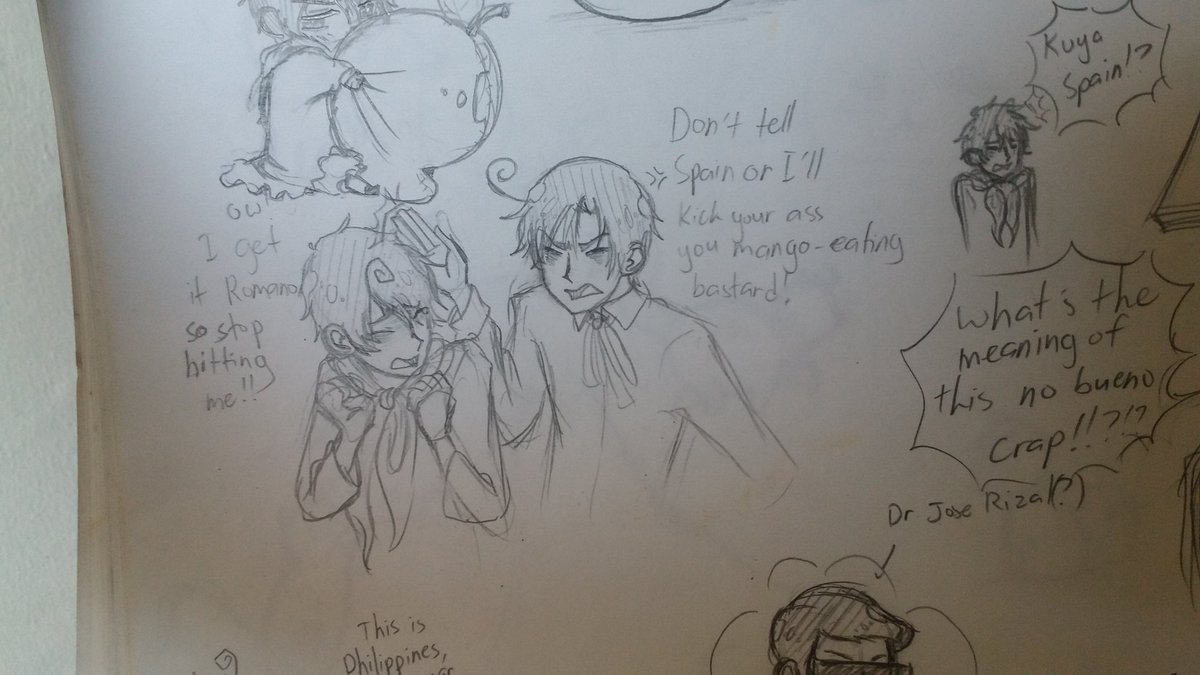 During the process of freeing up some space, I found my 2014 sketchbook. Aaah....hetalia days HAHAHA