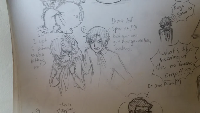 During the process of freeing up some space, I found my 2014 sketchbook. Aaah....hetalia days HAHAHA 