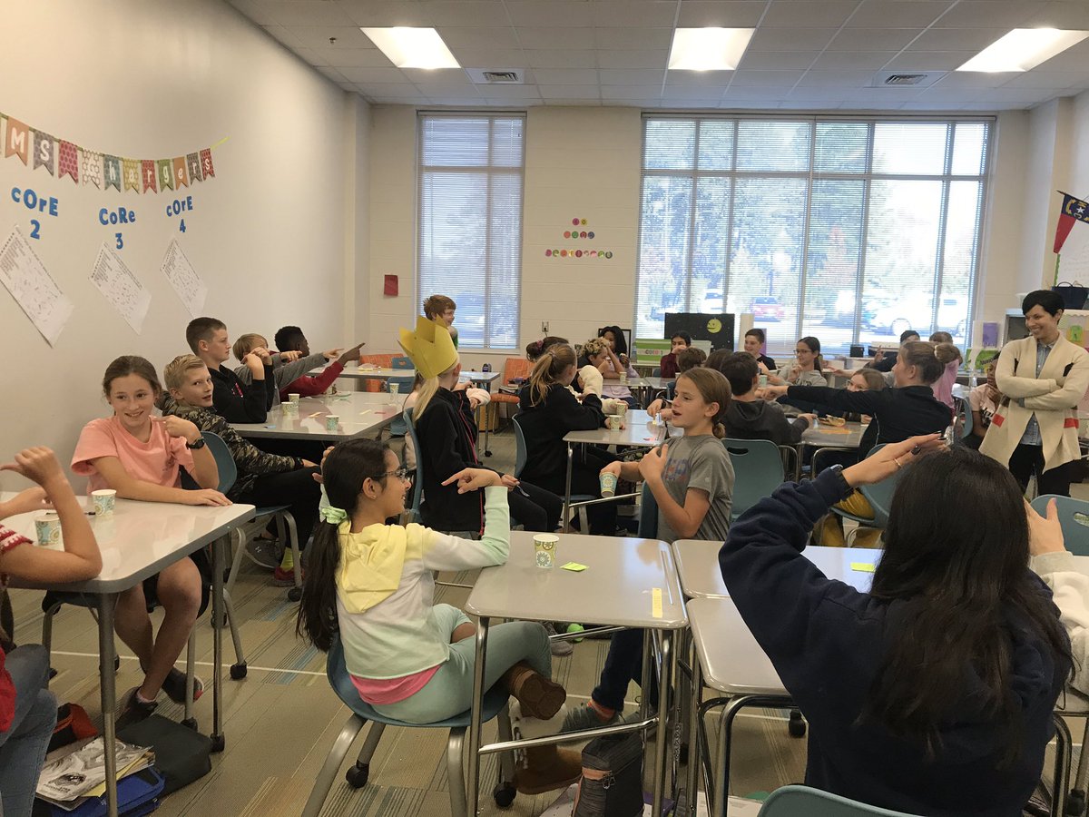ElizabethBadg15's tweet photo. Getting ready for Module 2 with a simulation on feudalism in 6th ELA!  Great connections made today with @StaufferRachael! https://t.co/FVpUyUnaLN