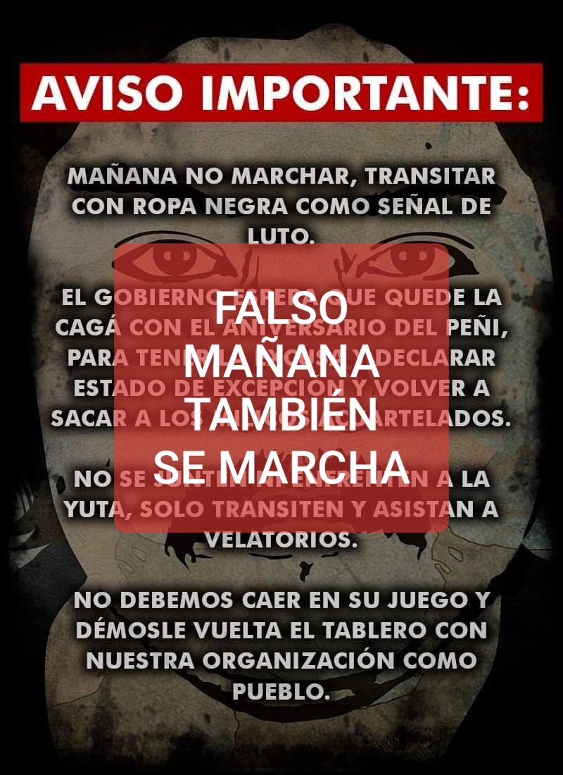 mochicleteando's tweet photo. Me dicen por interno que es falso
Así que eliminé mi TW #Chile #ElMatinalDeLosQueSobran #ChileDesperto #ChileDespertoAS #ChileResiste #CamiloCatrillanca #Concepcion #AsambleaConstituyenteoNADA #asambleaconstituyenteYA #Plebiscito15D #EstoNoHaTerminado #Catrillanca #NoMasAFP https://t.co/TrqxNA06JP