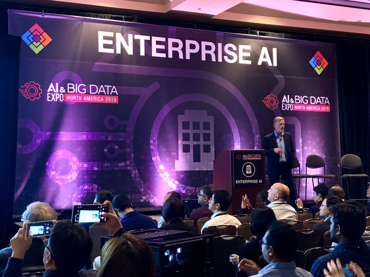 GaryStafford's tweet photo. Great #DataOps talk by Chuck Yarbrough (@cyarbrough) on the Enterprise AI stage: ’Unlocking Unstructered Data’ at @ai_expo #AIandBigDataExpo #DataLake https://t.co/9l8cpr13qV