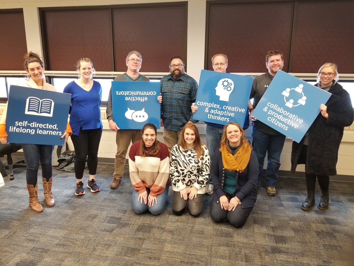 GHSICTeam's tweet photo. Thank you @waubonsee for hosting a @GHS_Geneva English dept. team for our #WatchLearnCreateShare304 fall Prof. Dev. Day! We ❤'d seeing the library, former GHS Ss, the lessons, & had great discussions. The insights & collaborative discussions were so helpful. So impressed! https://t.co/vNHwPpo36w