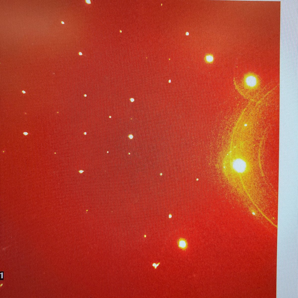 JunorGlen's tweet photo. Do the rings around the spots mean that I got the high score? :P #XRAY #crystallography #BertrandLab @UCSDChemBiochem https://t.co/C6lKjMwWdw