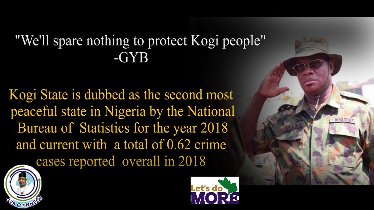 GYBConnect's tweet photo. Nigeria Number 1 Security Ambassador, Governor Yahaya Adoza Bello. Kogi's choice 100%. @GYBConnect #GYBConnect #Bello2019 https://t.co/MvjC4PA1JC