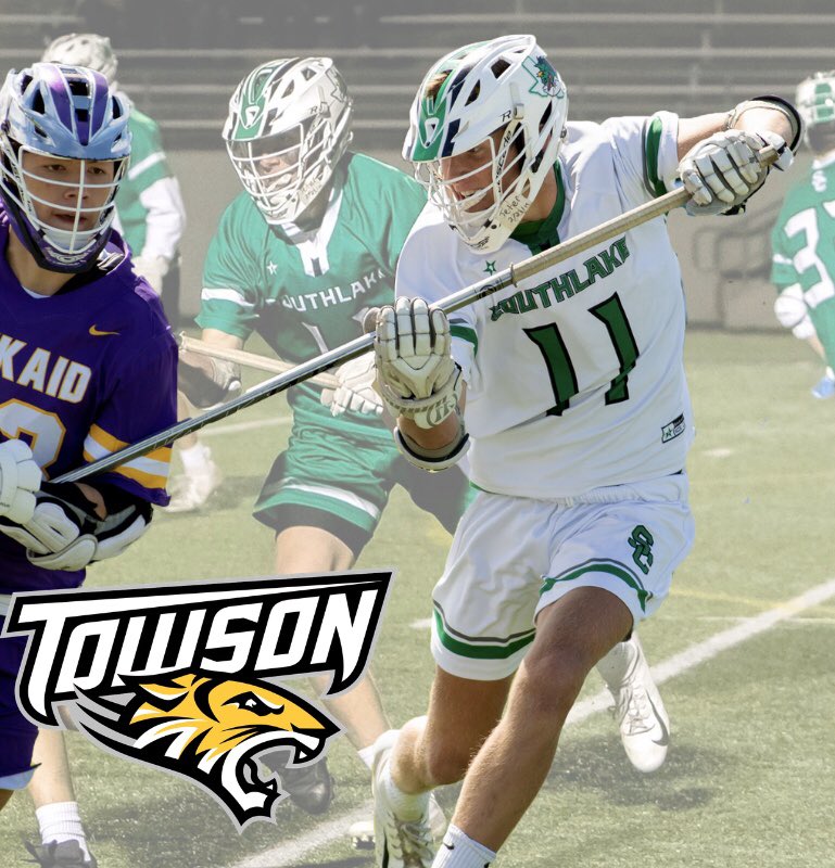 I’m excited to announce my  commitment to play division one lacrosse at Towson University. I want to thank my family, coaches, teammates, and friends who have supported me throughout my process. Go tigers🐯