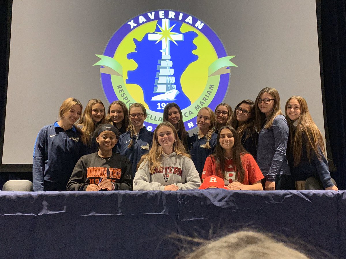 MsKennedyXHS's tweet photo. @XaverianHS girls soccer’s 1st #signingday for our 1st ever seniors! Congrats to Taylor, Madelyn, &amp; Giana and best of luck with @HokiesWSoccer @EUEagles @RUWSoccer ! #XHSGS @TopDrawerSoccer @eliovelez @DanSerafin @BklynEagle https://t.co/Z31wgdjeI8