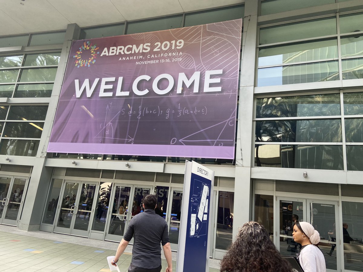 Destiny07356185's tweet photo. Welcome to #ABRCMS2019 !! Woohoo! We made it five minutes ago and I already made a Biochem major from New York! Good stuff! @umbc_lsamp @Tracy_D_Bell  #ThinkBigDiversity https://t.co/aQZi1xrkaK