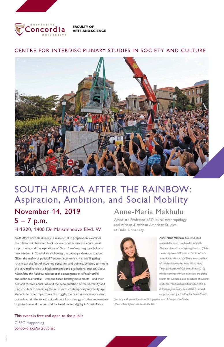 CISSC_CU's tweet image. Our #AfricanStudies Working Group is hosting a lecture you won&apos;t want to miss! Please join us, the event is Free, and  open to the public. #CISSC #huma @DrMackMack @Amy_R_Poteete