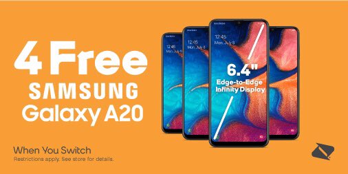 Triangle_Wilson's tweet photo. Tired of your high phone bill?? Switch to Boost TODAY and get 4 Feee Samsung Galaxy A20. Only $100 a month for unlimited data!! $120 if you need hotspot!! There is NO better deal! Don’t hesitate!! https://t.co/PW39MeY9Vy