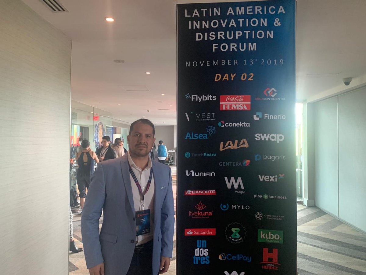 veximx's tweet photo. We keep busy! @crfranko , co-founder and COO, representing @veximx  at @Scotiabank Latin America Innovation and Disruption Forum.  

We are very honored to participate as one of the fastest growing and attractive companies to invest in.

 #vexicanpower #fintech #digitalbanking https://t.co/ADFeSHTG1p