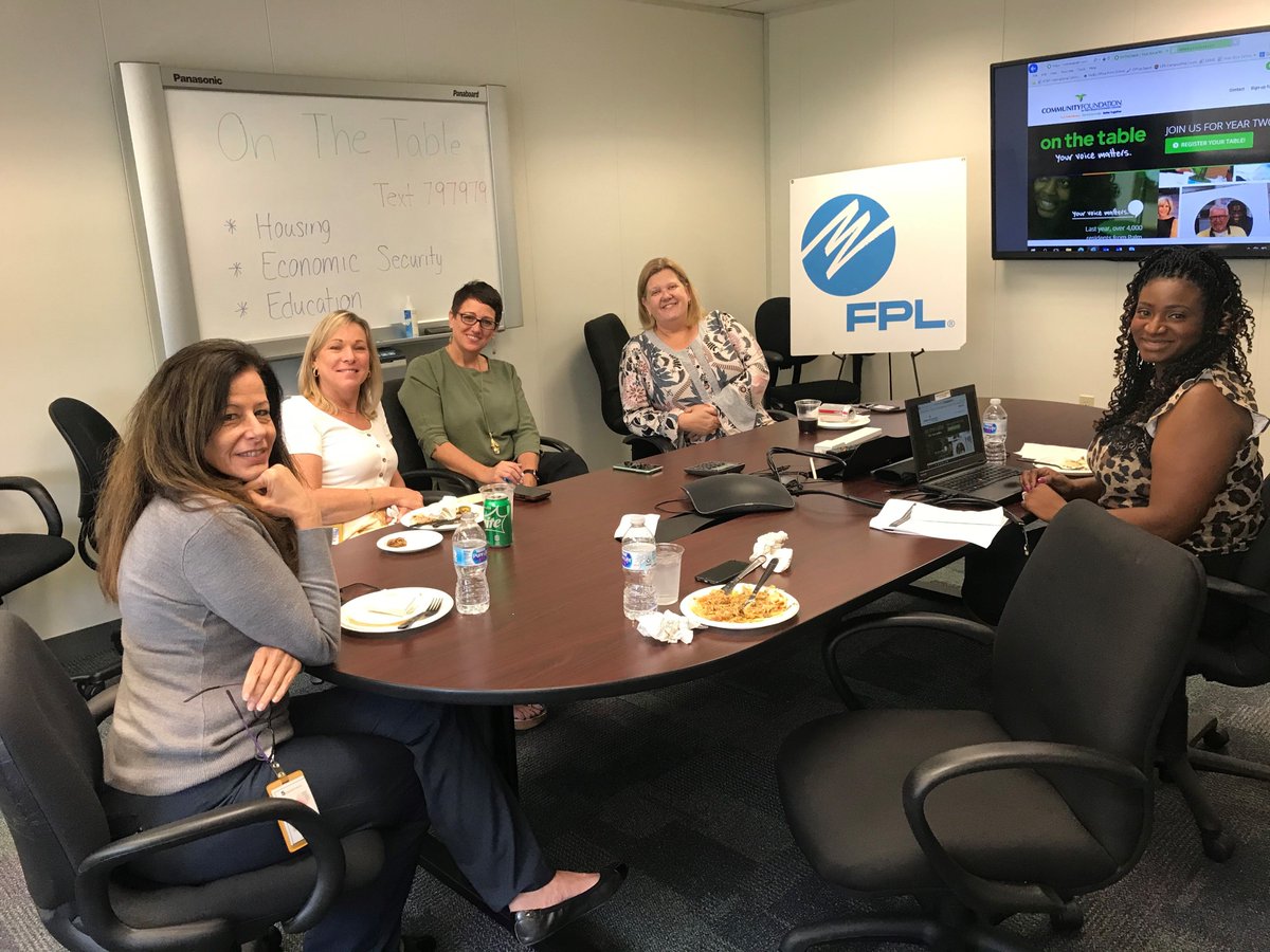 insideFPL's tweet photo. @cfpbmc Making a difference in our local communities starts with having meaningful conversations about issues that matter the most. Today we took a seat at the table to share ideas on how our communities can be strengthened. #OnTheTableFL @cfpbmc https://t.co/oewVtb98O9