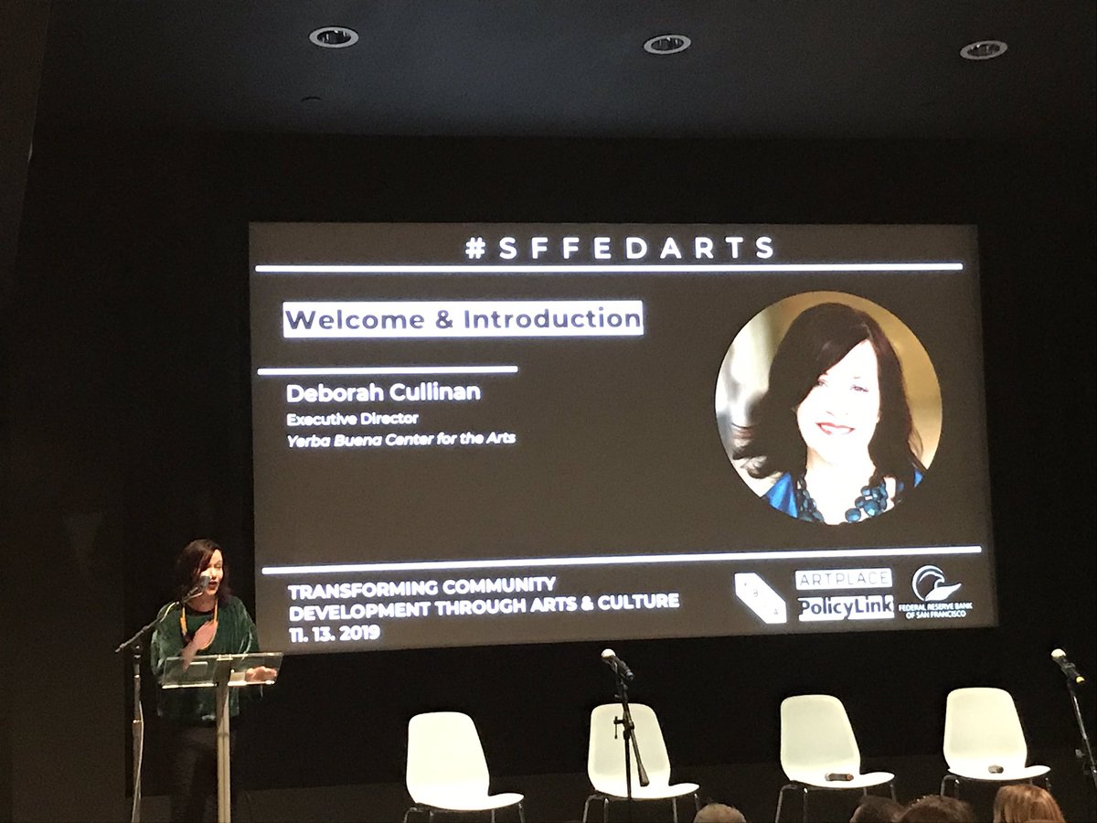 We’re here <a href="/ybca/">YBCA</a> celebrating “Transforming Community Development through Arts &amp; Culture” the latest journal issue from <a href="/sffed/">Federal Reserve Bank of San Francisco</a>. #SFFedArts

Read the issue here 👉🏾 sffed.us/sffedarts