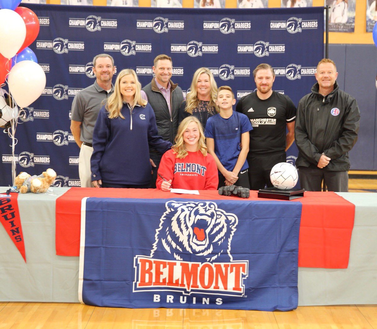 ChampionSoccer's tweet photo. Congratulations to Taylor Wieland for signing with Belmont University in Nashville. They are getting an amazing keeper and an outstanding leader! #NationalSigningDay @taylorwieland20 @BelmontWSoccer https://t.co/0wqEiCu24V