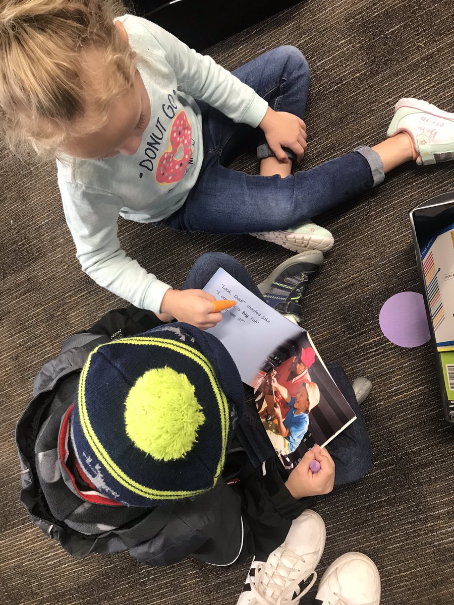 PARTNER POWER ACTIVATE!!💪🦸‍♀️🦸‍♂️ we used our pointer and partner power to help us read today!