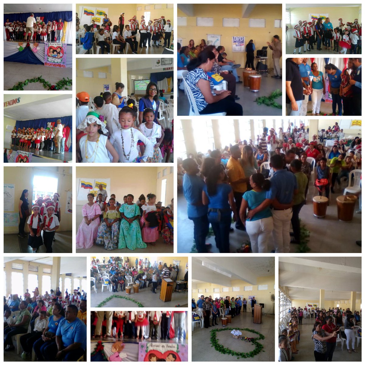 dceupbol1's tweet photo. #Hoy en  Bolívar las escuelas y MBF celebraron  el abrazo en familia con las parrandas Guayanesas en Homenaje a Alejandro Vargas, destacado músico cuyas melodias aún después de su fallecimiento ejercen influencia en el modo de sentir y vivir la navidad.  #AClasesPorLaPatria https://t.co/jTNJlRqnUK