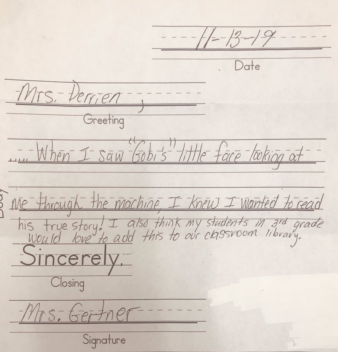 _derrien's tweet photo. A HUGE THANK YOU to @megpshay for supporting our literacy initiative! Our @ChatsworthSch Champions are excited about the new arrivals. I even have letters from teachers!!! #capableconnectedsecure https://t.co/Oikf7b7a0l