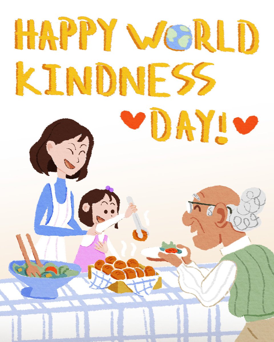 LetsEat_Short's tweet photo. Happy World Kindness day! Spreading kindness can be as easy as a smile or picking up some trash, or something more involved, like volunteering at a soup kitchen or animal shelter. #letseatshortfilm #anamonstudios #worldkindnessday https://t.co/QGAPtBBbH0
