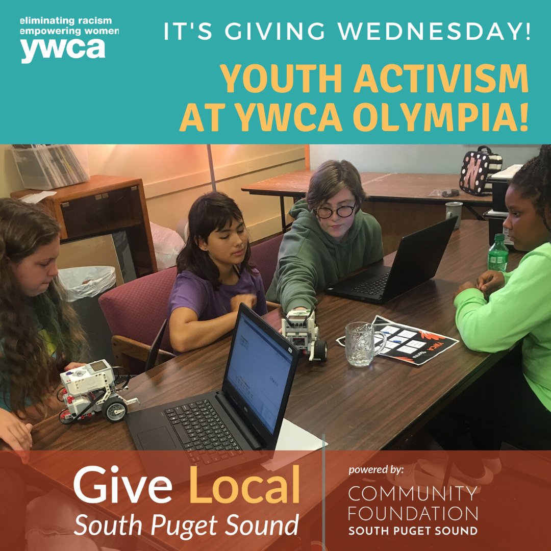 YWCA_Of_Olympia's tweet image. 📢 It&apos;s Giving Wednesday for Youth Activism! #GiveLocalSPS - mailchi.mp/756fddd1747b/y…