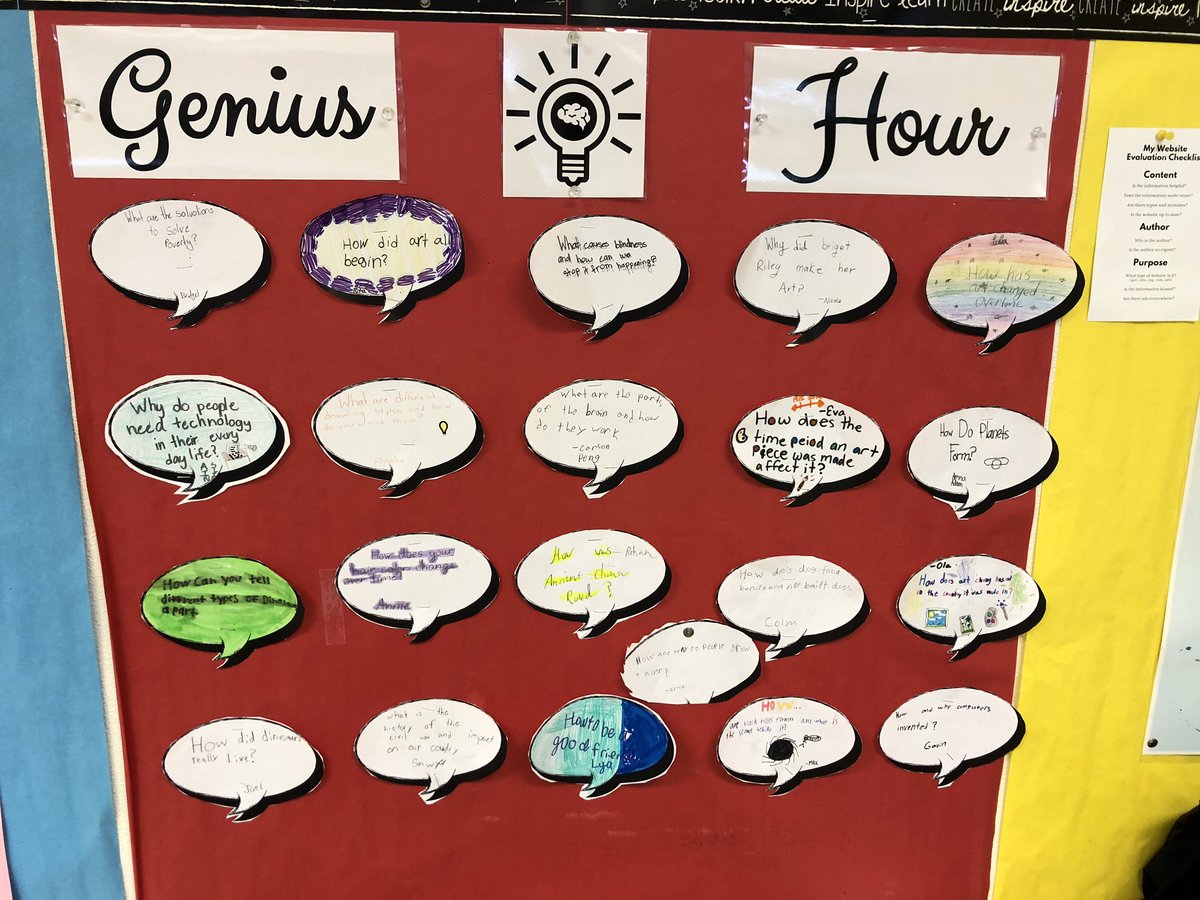 MrsJ_Jacoby's tweet photo. #GeniusHour is up at running. Ss have developed such creative questions. I can’t wait to see what they learn! #simplyamazingsd735 #sd735learns @Skokie735 https://t.co/Bw8lDNggW8