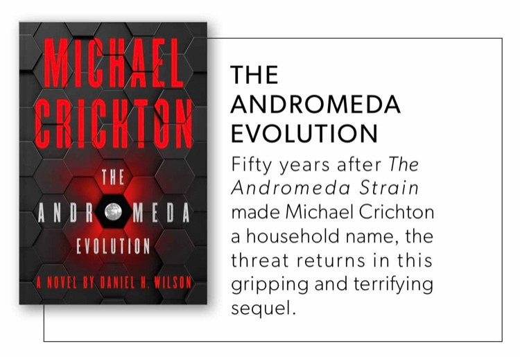 IndigoEatonCtr's tweet photo. Fifty years later The Andromeda Strain continues with The Andromeda Evolution by @danielwilsonpdx. It’s published by @HarperCollinsCa and we’ve got it in the store. #MichaelCrichton #NewRelease #TheAndromedaStrain #TheAndromedaEvolution https://t.co/stt45448Rc